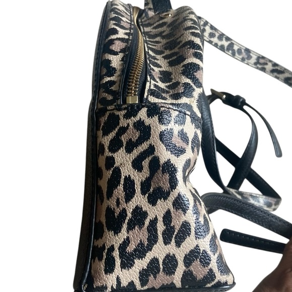 Kate Spade Sammi Leopard Cheetah Print Backpack Leather - Picture 4 of 8